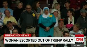 CNN: Silently protesting Muslim woman ejected from Trump rally