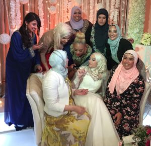 Diversity of childhood friends who attended Suzanne Hamid's wedding in Amman Jordan